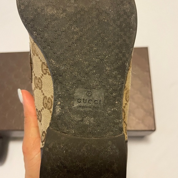 Men’s Gucci Loafers - Canvas - monogram GG. - Picture 7 of 9